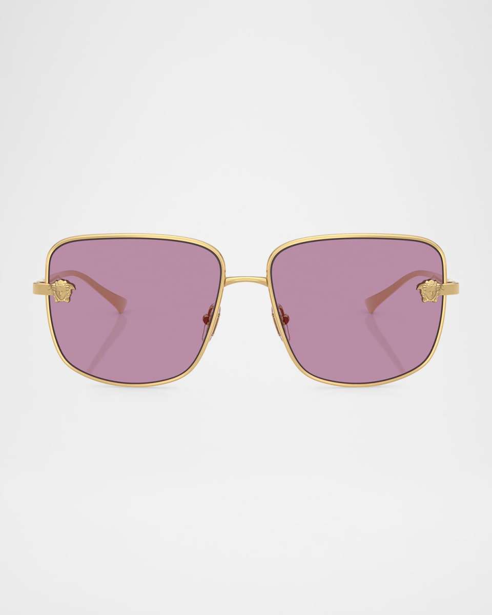 VE2282 Square Metal Sunglasses